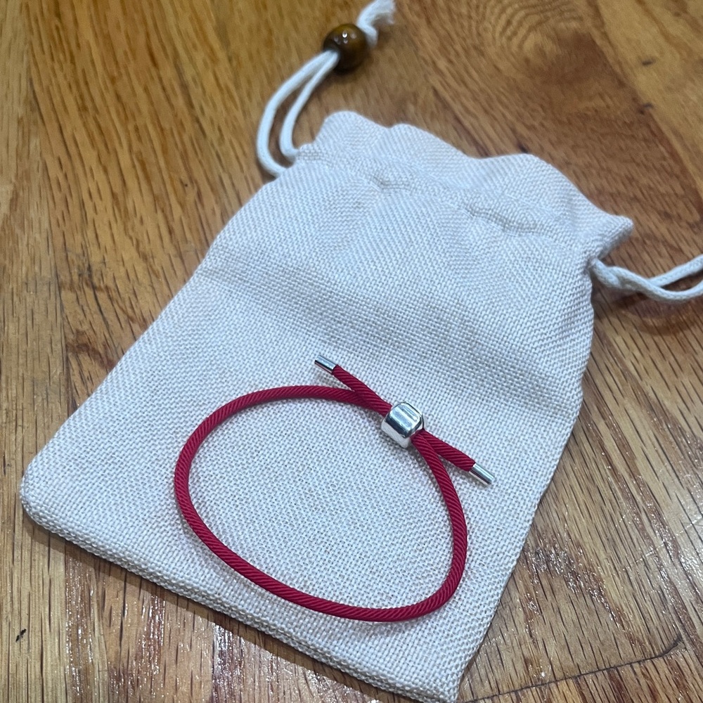 Red String Bracelet with adjustable lariat closure